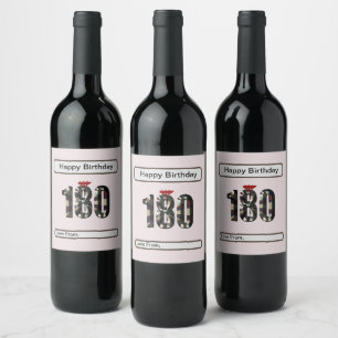 Étiquette Pour Bouteilles De Vin "180 en 3D : la dimension Ultimate Darts"
