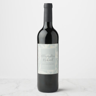 Étiquette Pour Bouteilles De Vin 1er anniversaire mariage classe