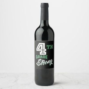 Étiquette Pour Bouteilles De Vin 4e année forte