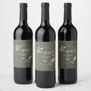Étiquette Pour Bouteilles De Vin 50 ans de l'éternité : un anniversaire à retenir"