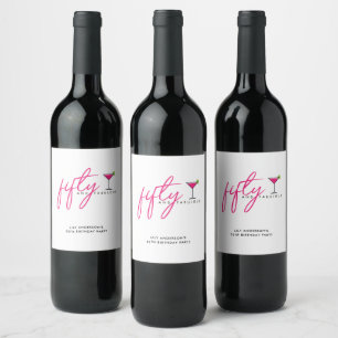 Étiquette Pour Bouteilles De Vin 50 et Fabulous Women's 50th Birthday Party