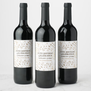 Étiquette Pour Bouteilles De Vin 50e anniversaire d'or
