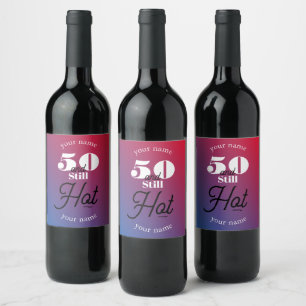 Étiquette Pour Bouteilles De Vin 5O et toujours chaud