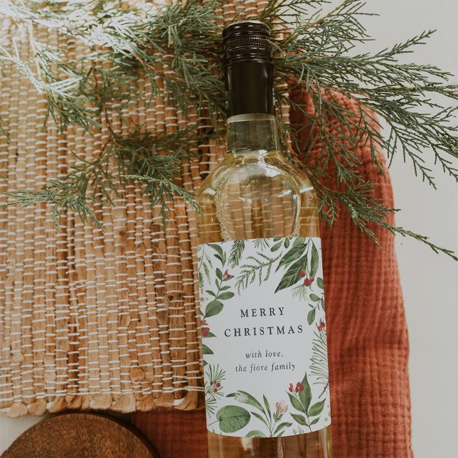 Étiquette Pour Bouteilles De Vin Abondant | Vacances personnalisées (Créateur téléchargé)