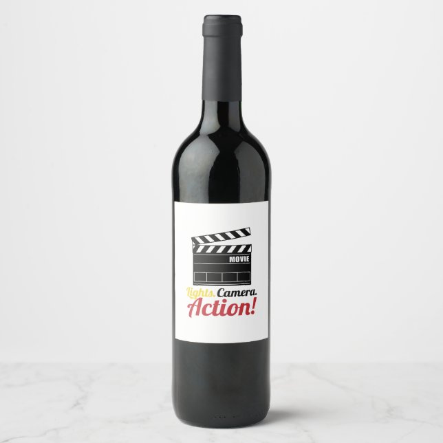 Étiquette Pour Bouteilles De Vin Action (Devant)
