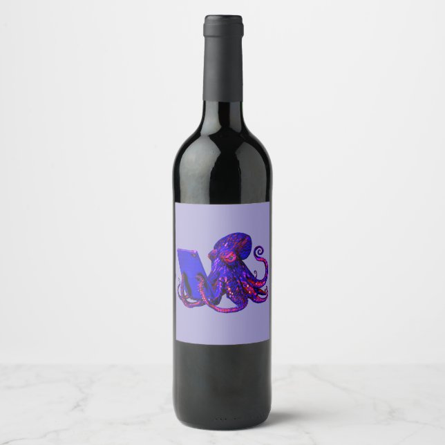 Étiquette Pour Bouteilles De Vin Addiction à l'Inkternet (Devant)
