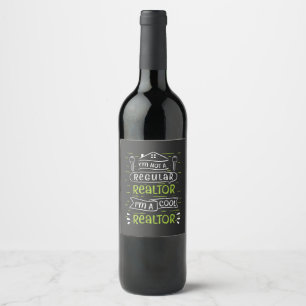 Étiquette Pour Bouteilles De Vin Agent immobilier