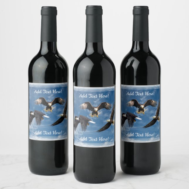 Étiquette Pour Bouteilles De Vin Aigle à tête blanche (Bouteilles)