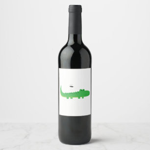 Étiquette Pour Bouteilles De Vin Alligator