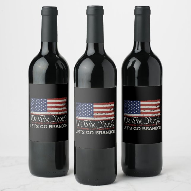 Étiquette Pour Bouteilles De Vin Allons Brandon (Bouteilles)