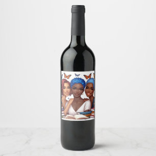 Étiquette Pour Bouteilles De Vin Amitié et mots