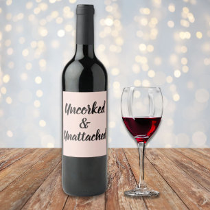Étiquette Pour Bouteilles De Vin Amusant Parti du divorce à une seule rupture