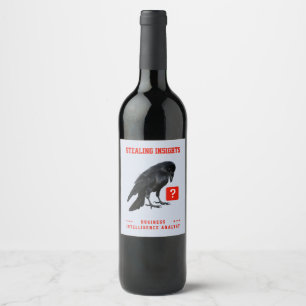 Étiquette Pour Bouteilles De Vin Analyste en intelligence d'affaires Crow