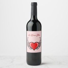 Étiquette Pour Bouteilles De Vin Angel Heart
