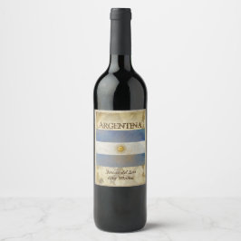 Étiquette Pour Bouteilles De Vin Argentine Étiquette du vin