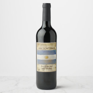 Étiquette Pour Bouteilles De Vin Argentine Étiquette du vin