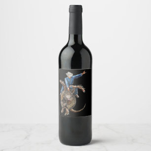 Étiquette Pour Bouteilles De Vin Armadillo Broncodillo