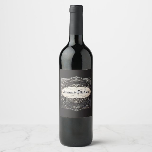 Étiquette Pour Bouteilles De Vin Arsenic & Old Lace Victorian (Devant)