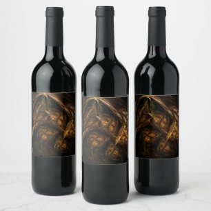 Étiquette Pour Bouteilles De Vin Art de Mother Earth