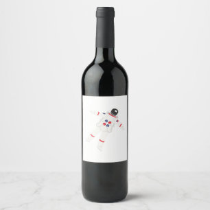 Étiquette Pour Bouteilles De Vin Astronaute