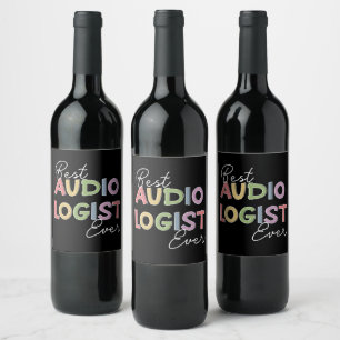 Étiquette Pour Bouteilles De Vin Audiologiste Docteur en audiologie Diplômes