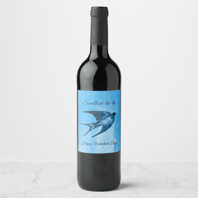 Étiquette Pour Bouteilles De Vin Avalez la naughty Valentine's Day (Devant)