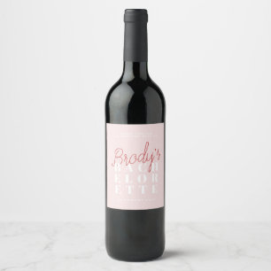 Étiquette Pour Bouteilles De Vin Bachelorette Party - Brody