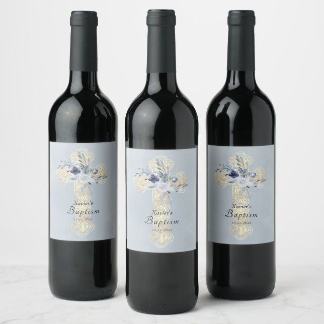Étiquette Pour Bouteilles De Vin Baptême de la Sainte Croix (Bouteilles)