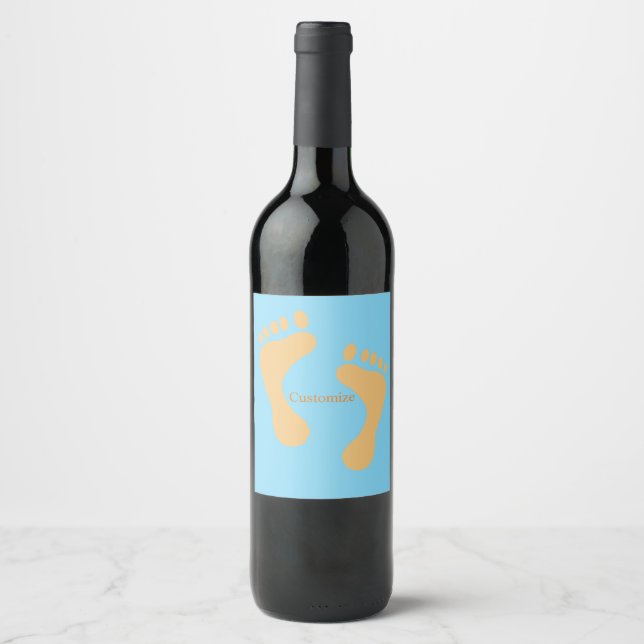 Étiquette Pour Bouteilles De Vin Barefoot Beach Bum Thunder_Cove (Devant)