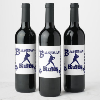 Étiquette Pour Bouteilles De Vin Baseball