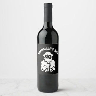 Étiquette Pour Bouteilles De Vin Bateau à vin de Wheelsman expédition navire navire