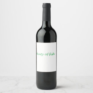 Étiquette Pour Bouteilles De Vin beaucoup de poissons