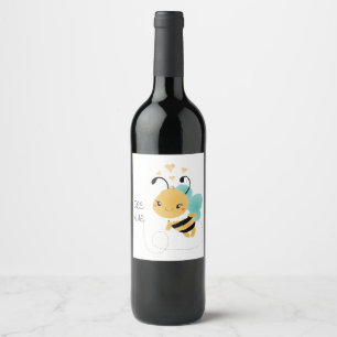 Étiquette Pour Bouteilles De Vin Bee Mine Bumblebee Jaune Noir