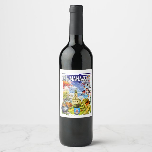 Étiquette Pour Bouteilles De Vin Beli Manastir (Devant)