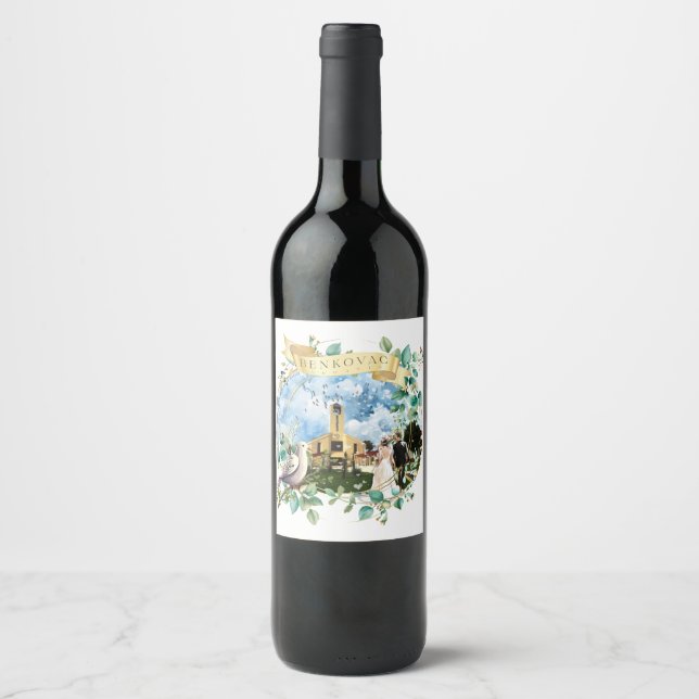 Étiquette Pour Bouteilles De Vin Benkovac (Devant)