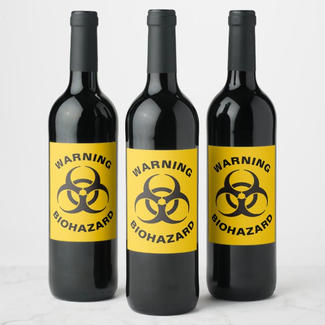 Étiquette Pour Bouteilles De Vin Biohazard icon (Bouteilles)