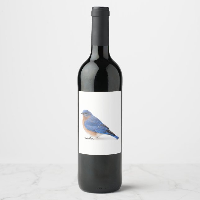 Étiquette Pour Bouteilles De Vin Bluebird (Devant)