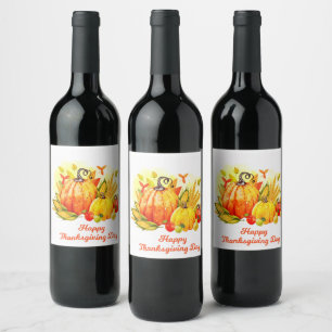 Étiquette Pour Bouteilles De Vin Bon thanksgiving