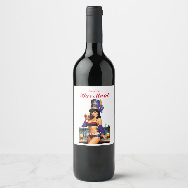 Étiquette Pour Bouteilles De Vin Bonafide barre serveuse Thunder_Cove (Devant)