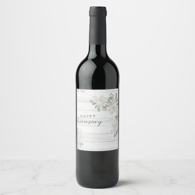 ÉTIQUETTE POUR BOUTEILLES DE VIN BONNE ANIVERSAIRE (Devant)