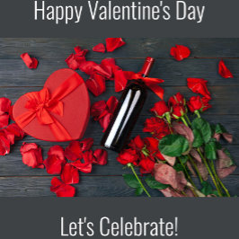 Étiquette Pour Bouteilles De Vin Bonne Saint Valentin