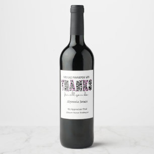 Étiquette Pour Bouteilles De Vin Bonne semaine de gestion des Coques