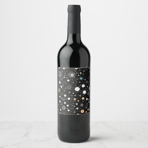 Étiquette Pour Bouteilles De Vin Bouteille de vin à l'ambiance lumineuse