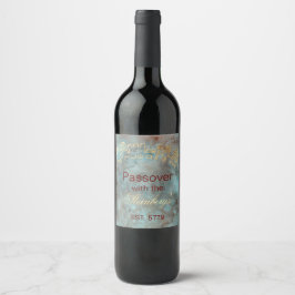 Étiquette Pour Bouteilles De Vin Bouteille de vin Pâque Étiquette Jérusalem Design
