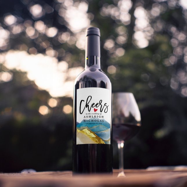 Étiquette Pour Bouteilles De Vin Bravo pour aimer rire heureux après Mariage (Créateur téléchargé)