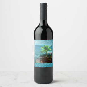 Étiquette Pour Bouteilles De Vin Brise tropicale