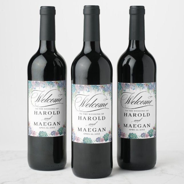 Étiquette Pour Bouteilles De Vin Brouiller le Mariage efficace (Bouteilles)