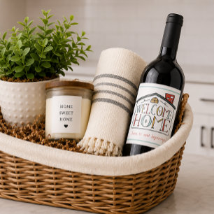 Étiquette Pour Bouteilles De Vin Cadeau d'étiquette de vin pour client immobilier B