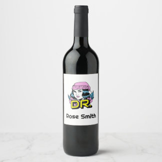 Étiquette Pour Bouteilles De Vin Cadeau personnalisé Dr PhD Docteur