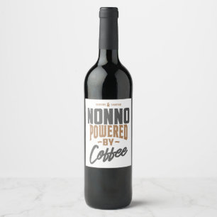 Étiquette Pour Bouteilles De Vin Cadeau pour Nonno